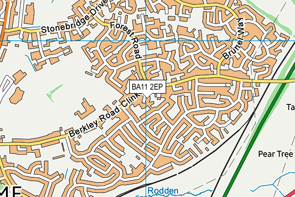 BA11 2EP map - OS VectorMap District (Ordnance Survey)