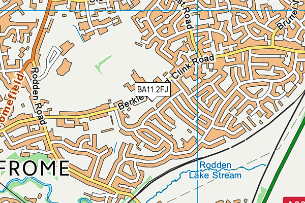 BA11 2FJ map - OS VectorMap District (Ordnance Survey)