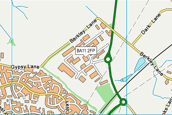 BA11 2FP map - OS VectorMap District (Ordnance Survey)