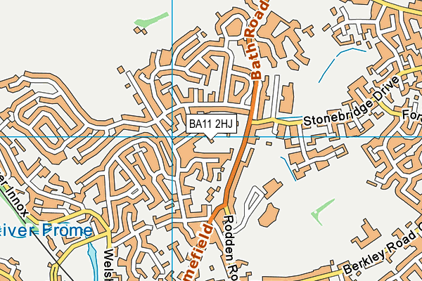 BA11 2HJ map - OS VectorMap District (Ordnance Survey)