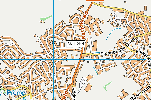 BA11 2HN map - OS VectorMap District (Ordnance Survey)