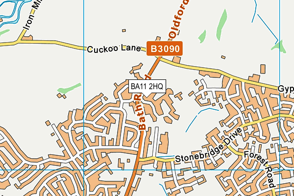 BA11 2HQ map - OS VectorMap District (Ordnance Survey)