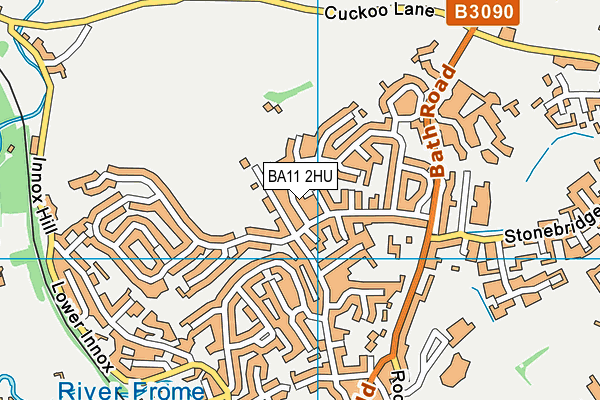 BA11 2HU map - OS VectorMap District (Ordnance Survey)