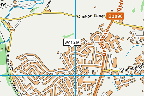 BA11 2JA map - OS VectorMap District (Ordnance Survey)