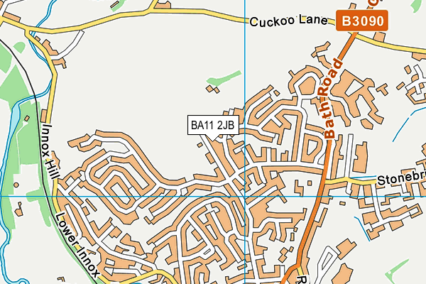 BA11 2JB map - OS VectorMap District (Ordnance Survey)