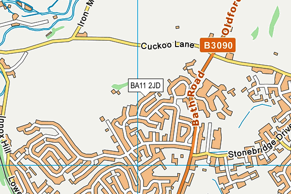 BA11 2JD map - OS VectorMap District (Ordnance Survey)