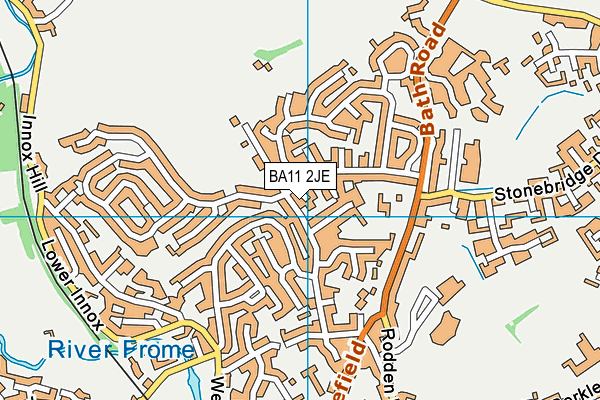 BA11 2JE map - OS VectorMap District (Ordnance Survey)