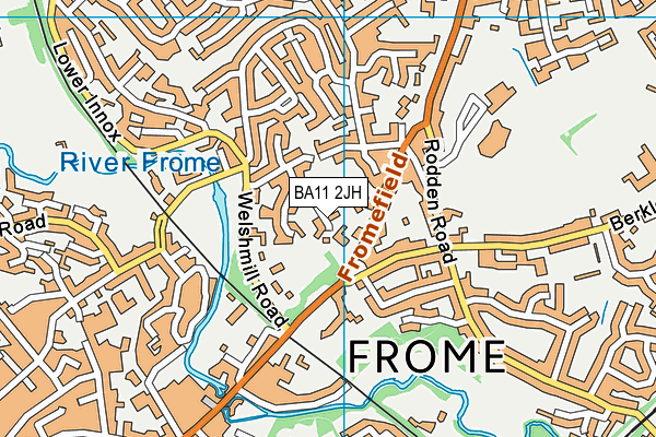 BA11 2JH map - OS VectorMap District (Ordnance Survey)