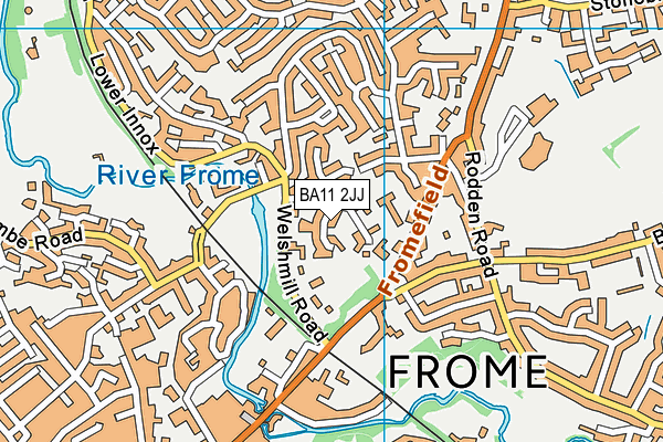 BA11 2JJ map - OS VectorMap District (Ordnance Survey)