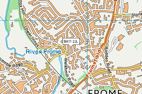 BA11 2JL map - OS VectorMap District (Ordnance Survey)