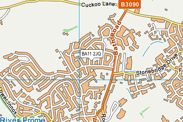 BA11 2JQ map - OS VectorMap District (Ordnance Survey)