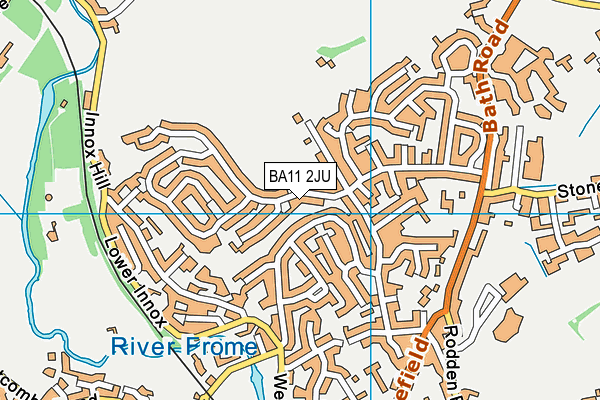 BA11 2JU map - OS VectorMap District (Ordnance Survey)