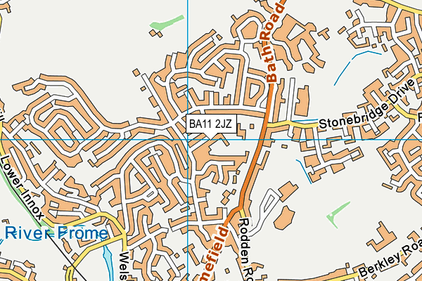 BA11 2JZ map - OS VectorMap District (Ordnance Survey)