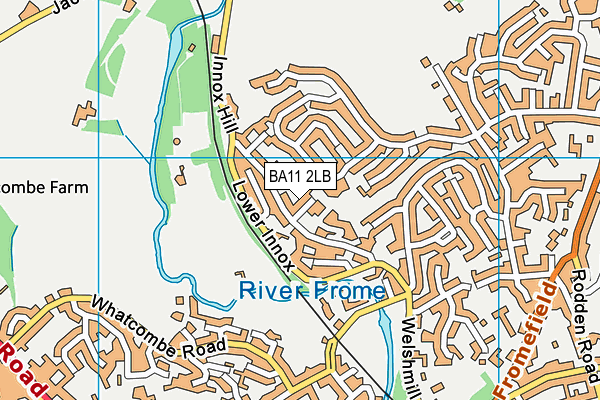 BA11 2LB map - OS VectorMap District (Ordnance Survey)