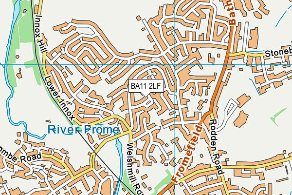 BA11 2LF map - OS VectorMap District (Ordnance Survey)