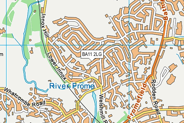 BA11 2LG map - OS VectorMap District (Ordnance Survey)