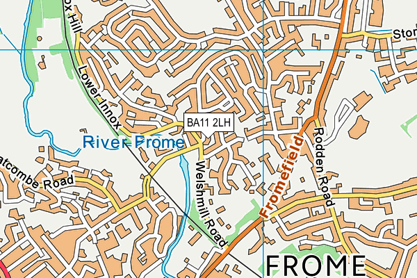 BA11 2LH map - OS VectorMap District (Ordnance Survey)