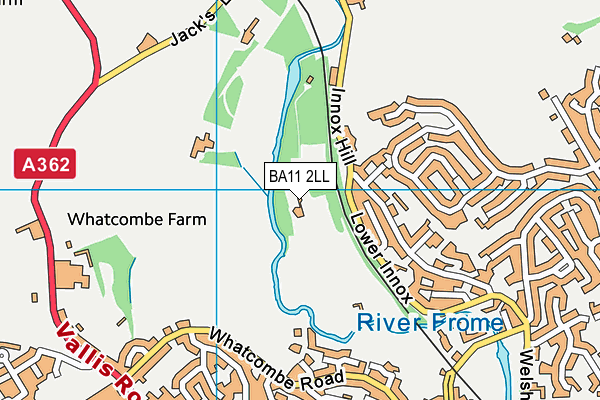 BA11 2LL map - OS VectorMap District (Ordnance Survey)