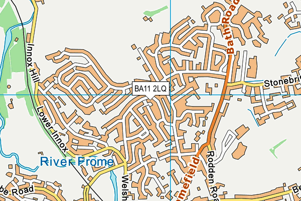 BA11 2LQ map - OS VectorMap District (Ordnance Survey)