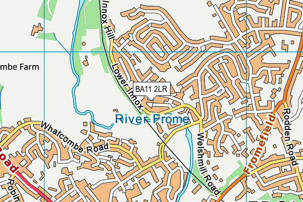 BA11 2LR map - OS VectorMap District (Ordnance Survey)