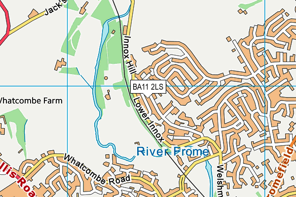 BA11 2LS map - OS VectorMap District (Ordnance Survey)