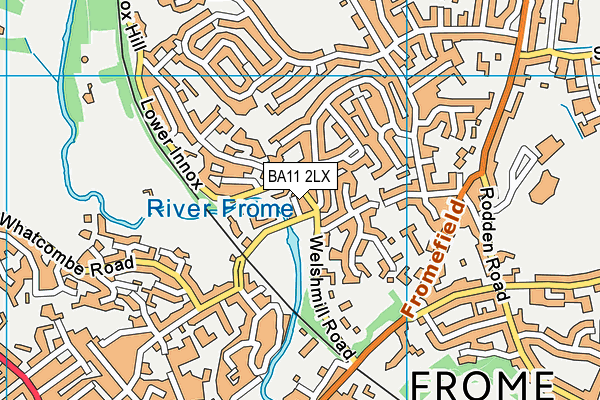 BA11 2LX map - OS VectorMap District (Ordnance Survey)