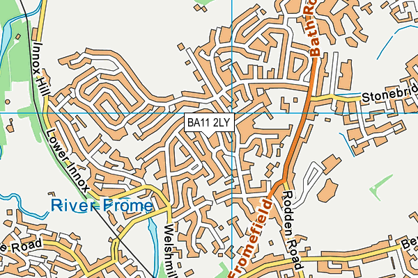 BA11 2LY map - OS VectorMap District (Ordnance Survey)