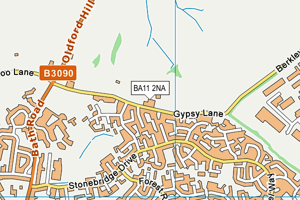 BA11 2NA map - OS VectorMap District (Ordnance Survey)