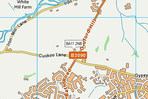 BA11 2NB map - OS VectorMap District (Ordnance Survey)