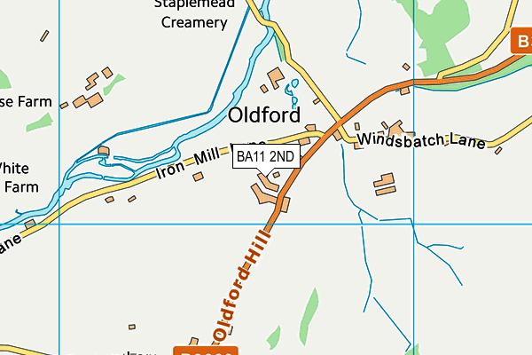 BA11 2ND map - OS VectorMap District (Ordnance Survey)