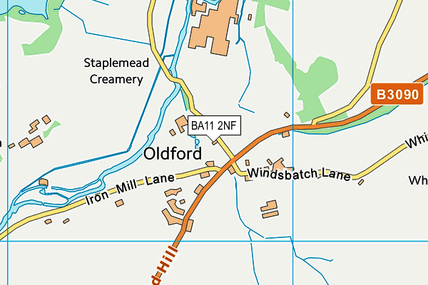 BA11 2NF map - OS VectorMap District (Ordnance Survey)