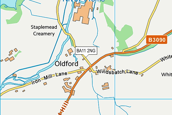 BA11 2NG map - OS VectorMap District (Ordnance Survey)