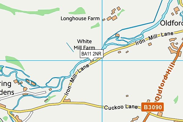 BA11 2NR map - OS VectorMap District (Ordnance Survey)