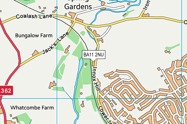 BA11 2NU map - OS VectorMap District (Ordnance Survey)