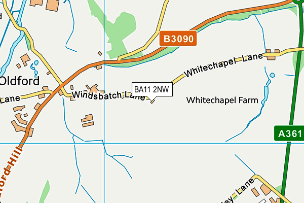 BA11 2NW map - OS VectorMap District (Ordnance Survey)