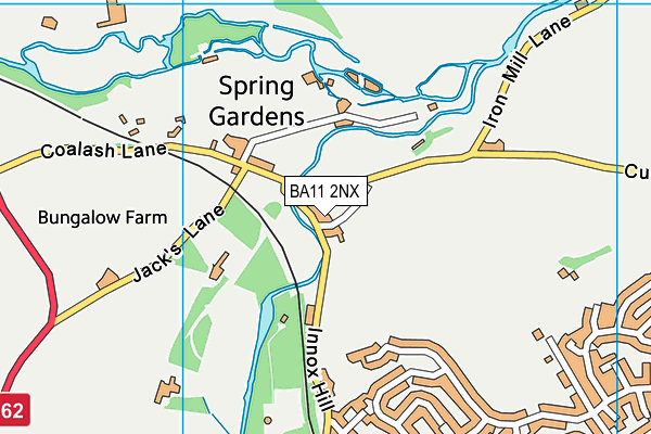 BA11 2NX map - OS VectorMap District (Ordnance Survey)