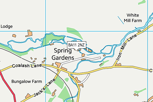 BA11 2NZ map - OS VectorMap District (Ordnance Survey)