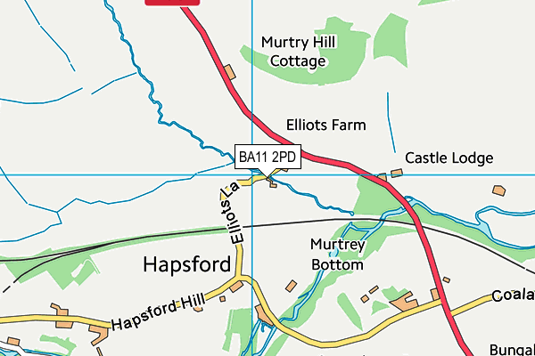 BA11 2PD map - OS VectorMap District (Ordnance Survey)