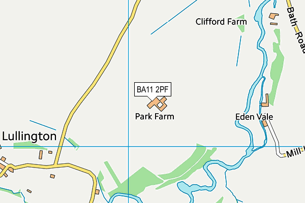 BA11 2PF map - OS VectorMap District (Ordnance Survey)