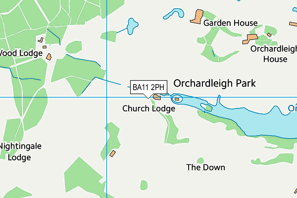 Orchardleigh Golf Club map (BA11 2PH) - OS VectorMap District (Ordnance Survey)