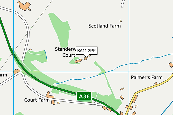 BA11 2PP map - OS VectorMap District (Ordnance Survey)