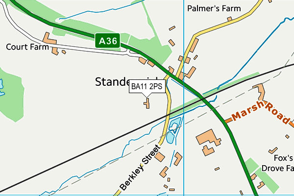 BA11 2PS map - OS VectorMap District (Ordnance Survey)