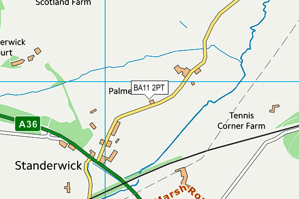 BA11 2PT map - OS VectorMap District (Ordnance Survey)