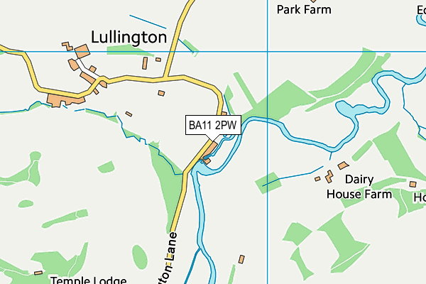 BA11 2PW map - OS VectorMap District (Ordnance Survey)