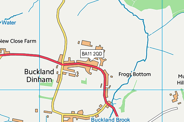 BA11 2QD map - OS VectorMap District (Ordnance Survey)