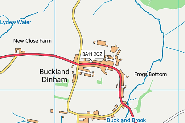 BA11 2QZ map - OS VectorMap District (Ordnance Survey)