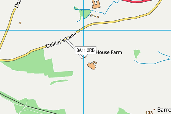 BA11 2RB map - OS VectorMap District (Ordnance Survey)