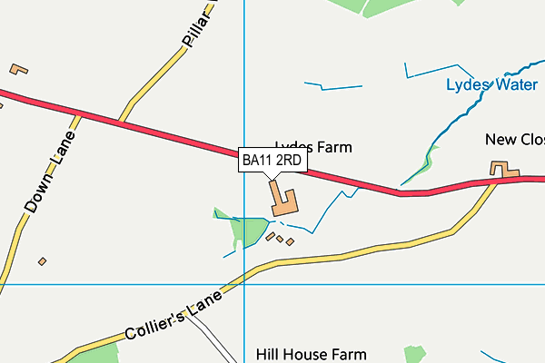 BA11 2RD map - OS VectorMap District (Ordnance Survey)