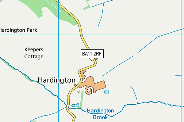 BA11 2RF map - OS VectorMap District (Ordnance Survey)