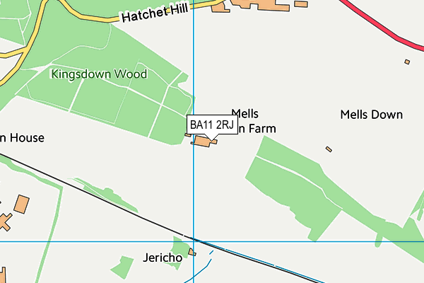 BA11 2RJ map - OS VectorMap District (Ordnance Survey)